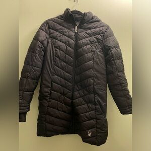 Spyder Women's Boundless Long Puffer Coat Black size Small